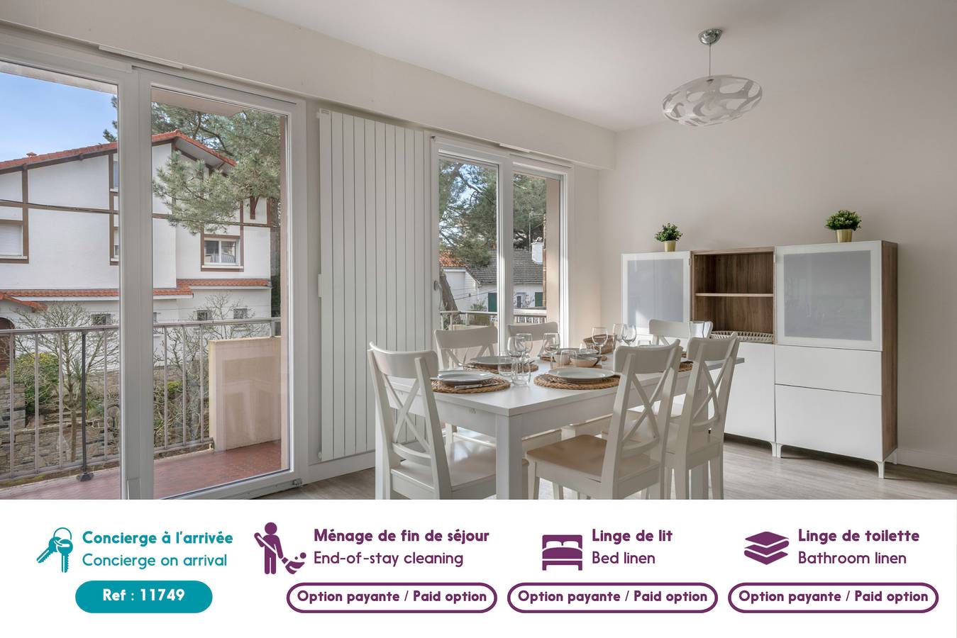 Ganze Wohnung,  Wohnung für 5 600 m vom Strand entfernt in La Baule-Escoublac, Côte d'Amour