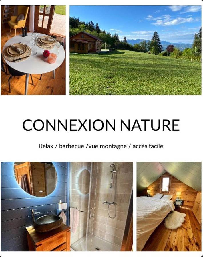 Maison de campagne pour 2 personnes, avec jardin ainsi que vue et terrasse à Lucinges