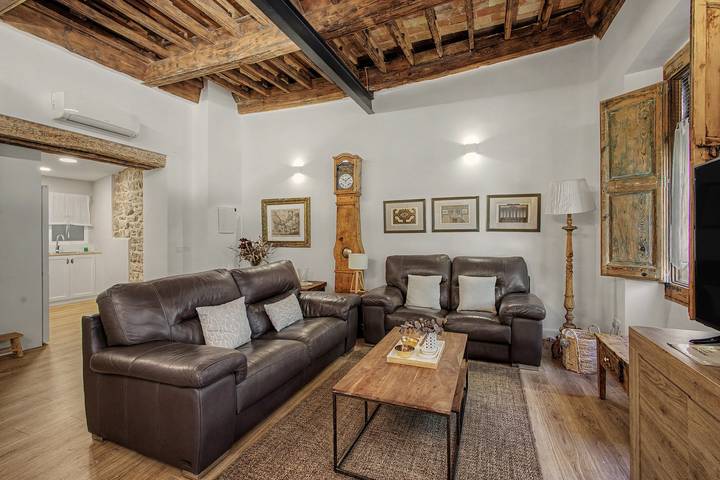 Hel lägenhet, Apartment 'Pèndol' with Balcony, Wi-Fi and Air Conditioning in Solsona, Comarques centrals