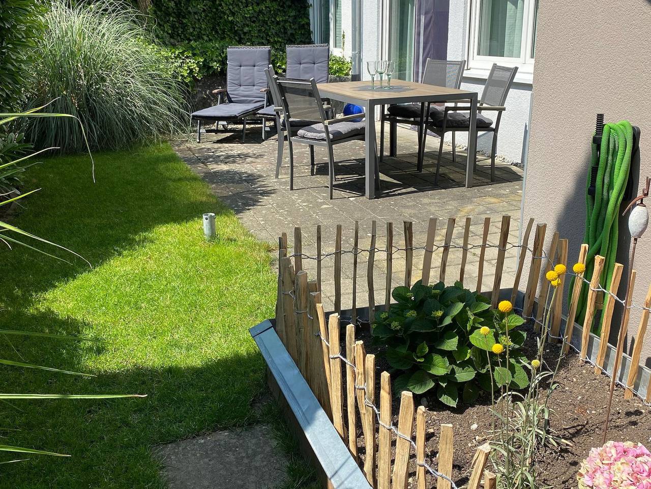 Ganze Ferienwohnung, Ferienwohnung Fünfländerblick - 2-Raum-Ferienwohnung Dusche/Wc, 55 qm, Eg in Markdorf, Bodenseekreis