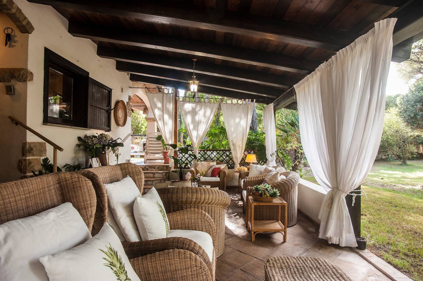 Villa Stella Cerca de la Playa con Wi-Fi, aire acondicionado, jardín;Parking in Santa Margherita di Pula, Región de Pula
