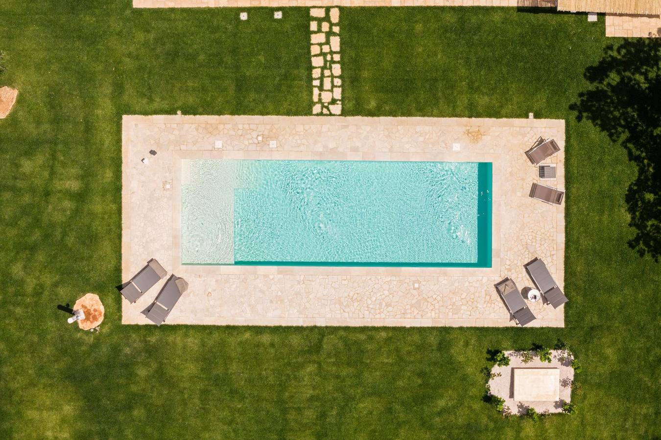 Holiday Home 'Panoramic Trullo Tramonto with Pool' with Private Pool, Wi-Fi and Air Conditioning in San Michele Salentino, Salento