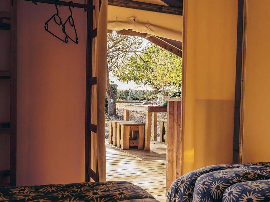 Flower Camping de la Pointe du Talud - Tente 4 personnes - Free Flower Standard 30m² 2 chambres - sans sanitaire in Plage de Port Fontaine-Lomener, Ploemeur