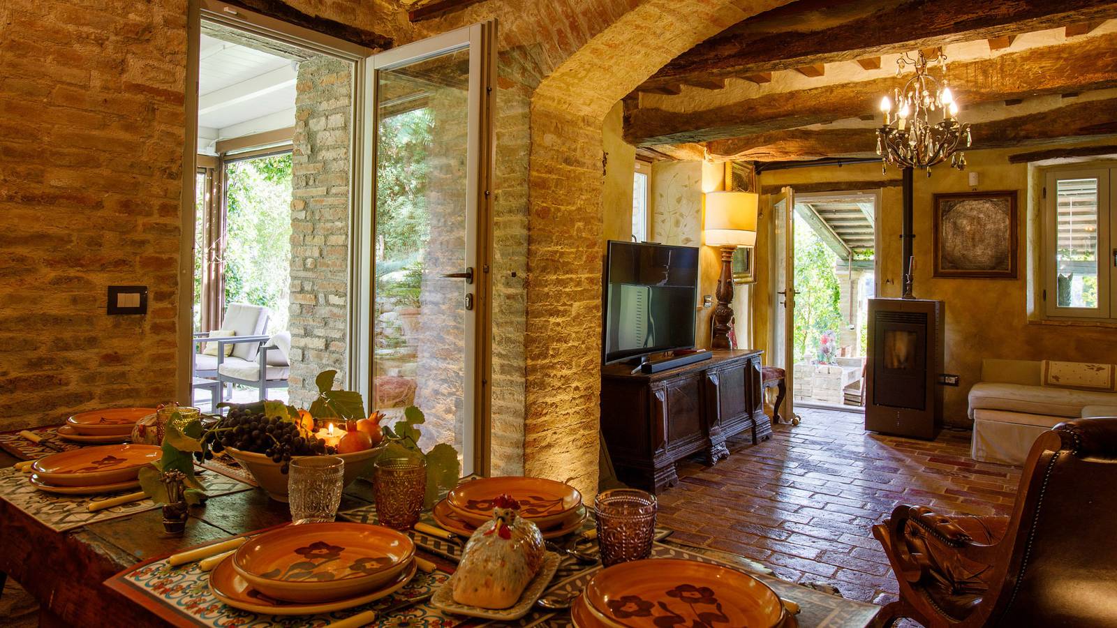 Villa für 8 Personen mit Balkon in Mondaino, Rimini Provinz