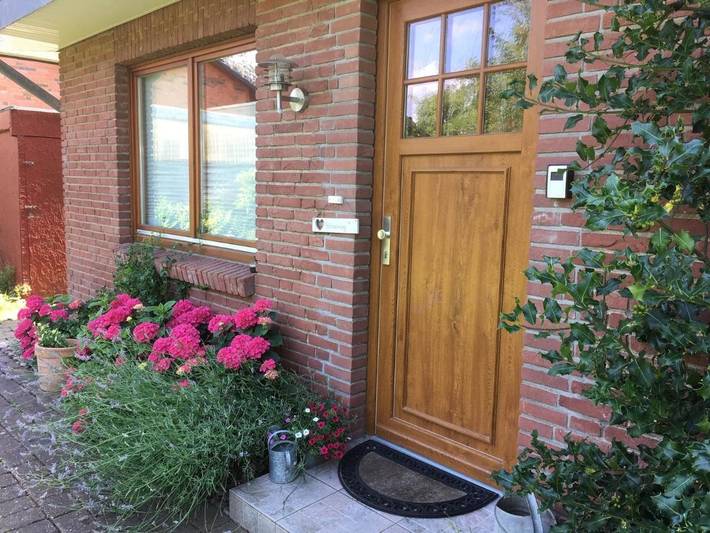 Ferienwohnung für 4 Personen, mit Terrasse und Garten sowie Ausblick in Niebüll