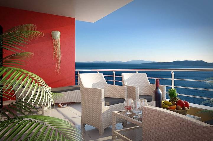 Ferienhaus für 6 Personen, mit Terrasse und Pool sowie Garten, mit Haustier in Marusici
