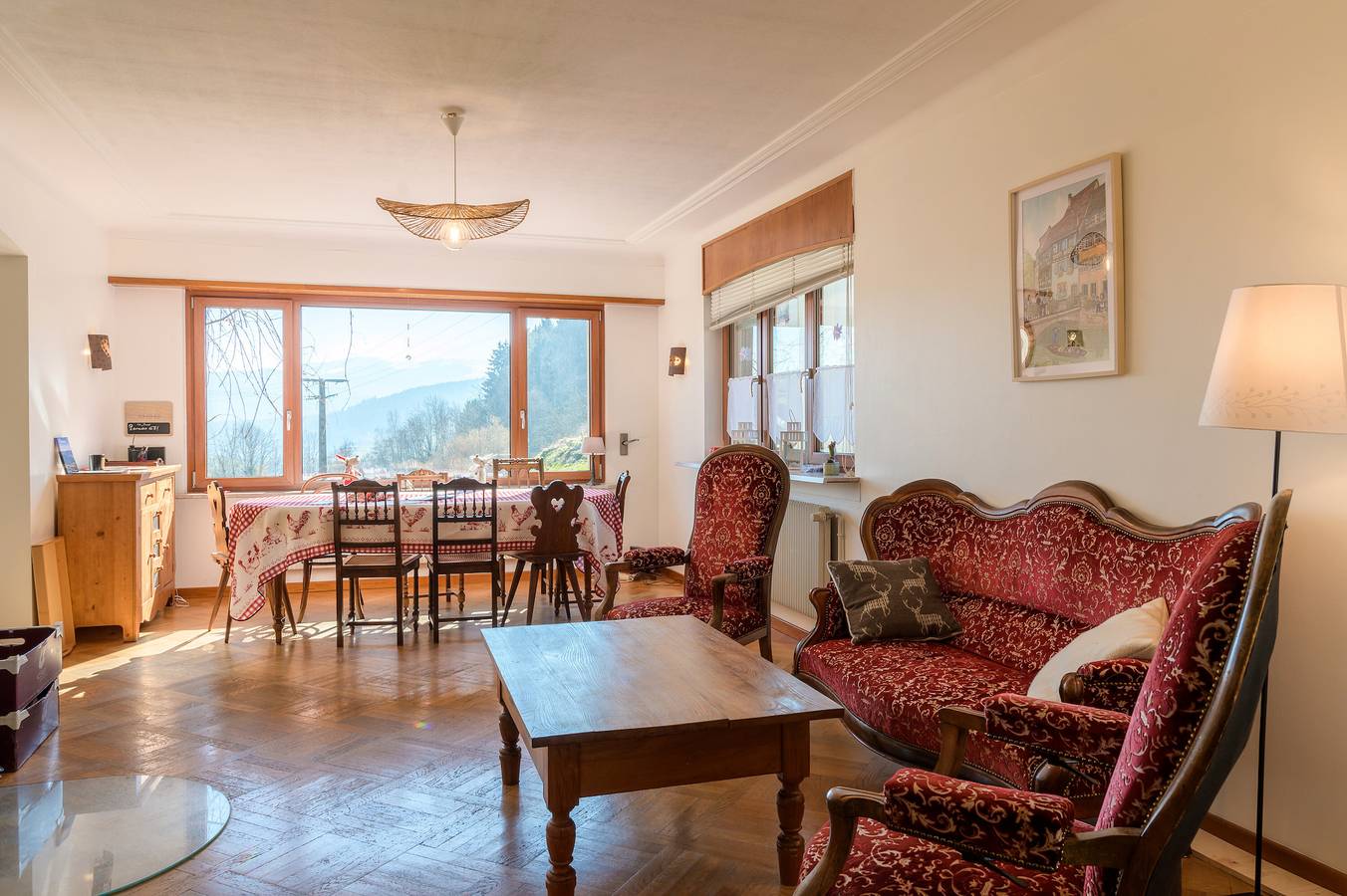 Ferienhaus 'Paradies' mit Bergblick, privater Terrasse und Wi-Fi in Soultzeren, Regionaler Naturpark Belchen der Vogesen