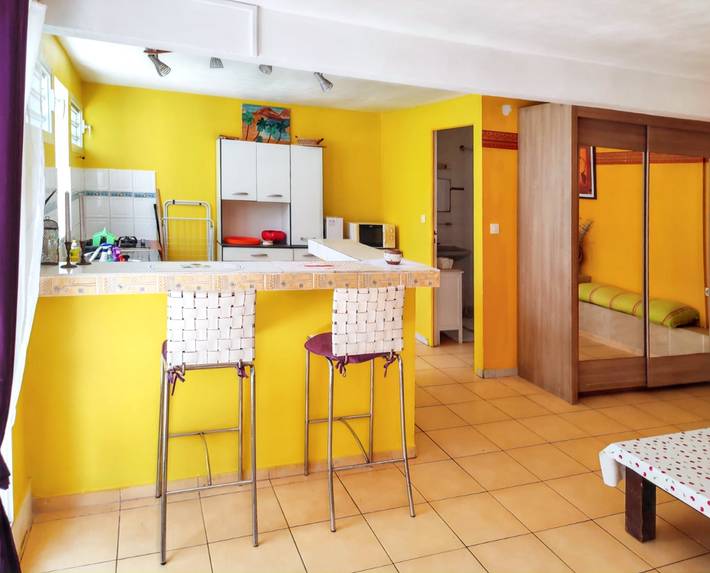 Gîte pour 2 personnes, avec terrasse à Vieux-Habitants - 4