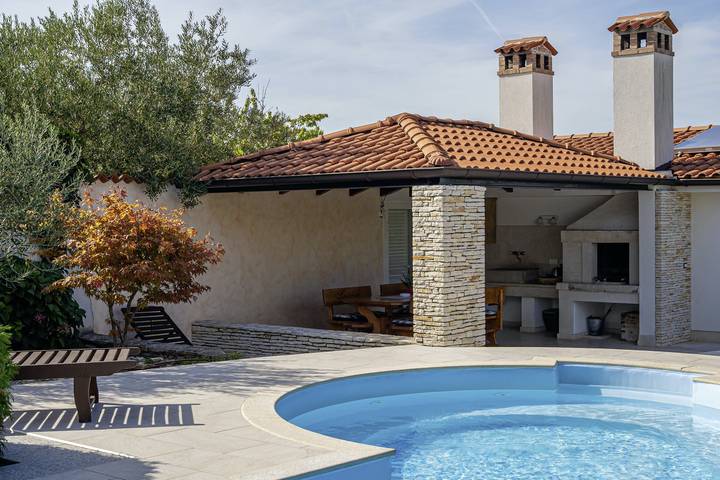 Villa pour 8 personnes, avec jardin ainsi que sauna et piscine à Kanfanar - 4