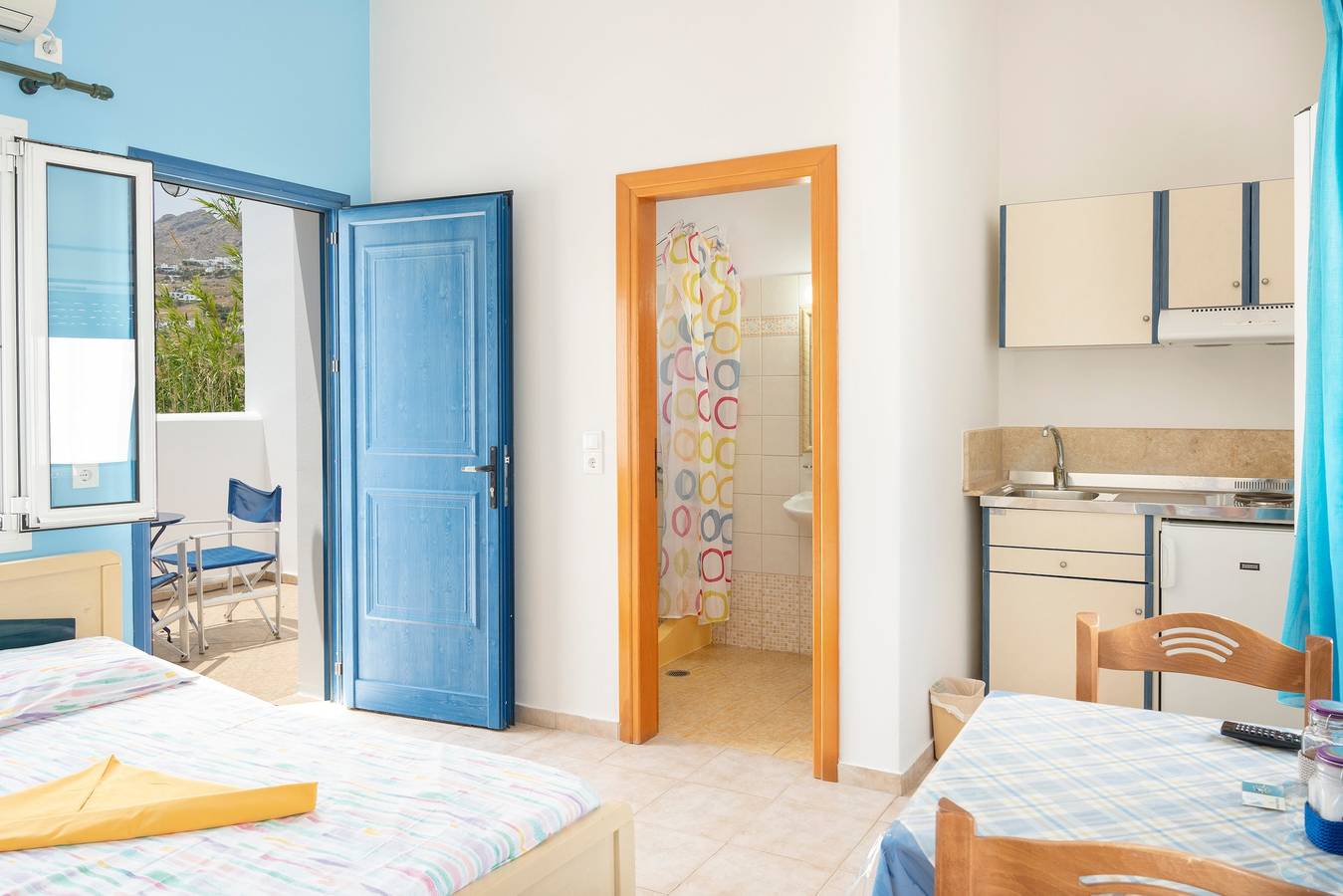Monolocale intero, Monolocale 'Studios Ninemia Serifos 2' con vista mare, Wi-Fi e aria condizionata in Livadi, Cicladi