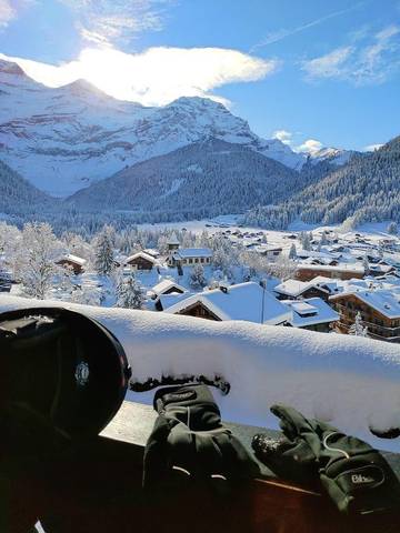 Gîte pour 2 personnes, avec balcon et vue dans Les Diablerets