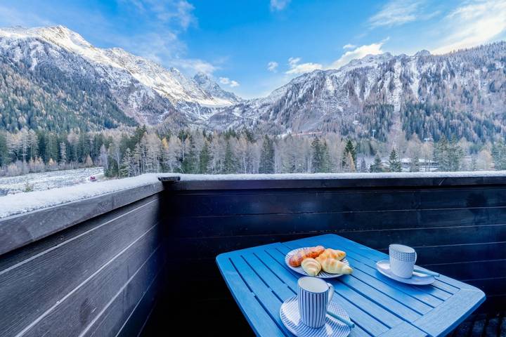 Ferienwohnung für 4 Personen, mit Balkon und Kinderpool in Chamonix