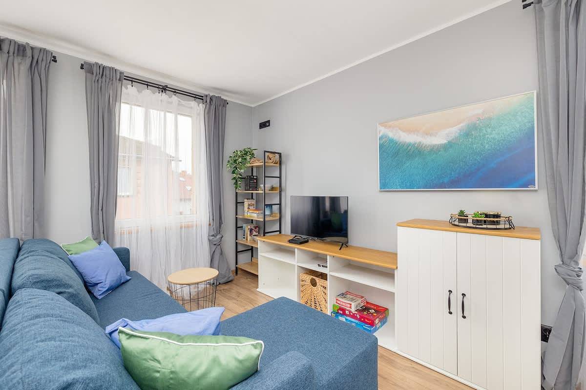 Ganze Wohnung, Stylish Apartment | Place to Work | 500 m to the Beach in Dziwnów, Baltic Sea Pomerania