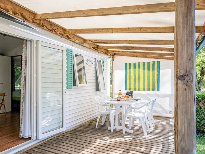 Mobil home pour 4 personnes, avec bassin pour enfant à Aubazines - 3