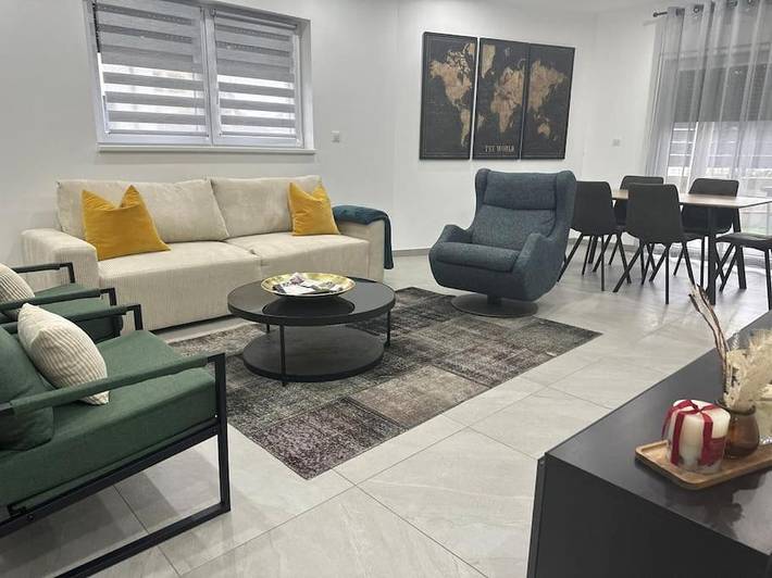 Appartement de vacances pour 6 personnes, avec jardin