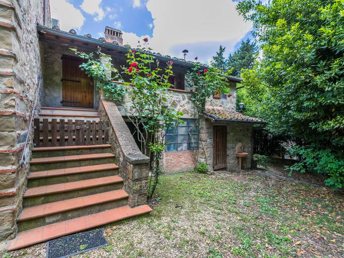 Gîte pour 4 personnes, avec terrasse et vue à Greve In Chianti