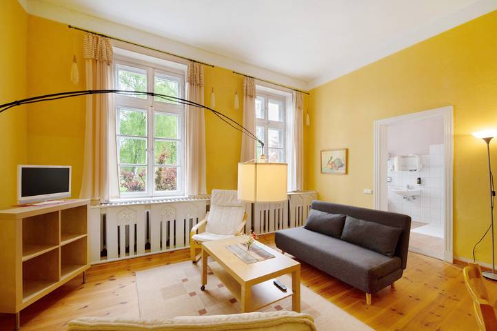 Ferienwohnung für 4 Personen, mit Sauna und Garten, mit Haustier in Krakow am See