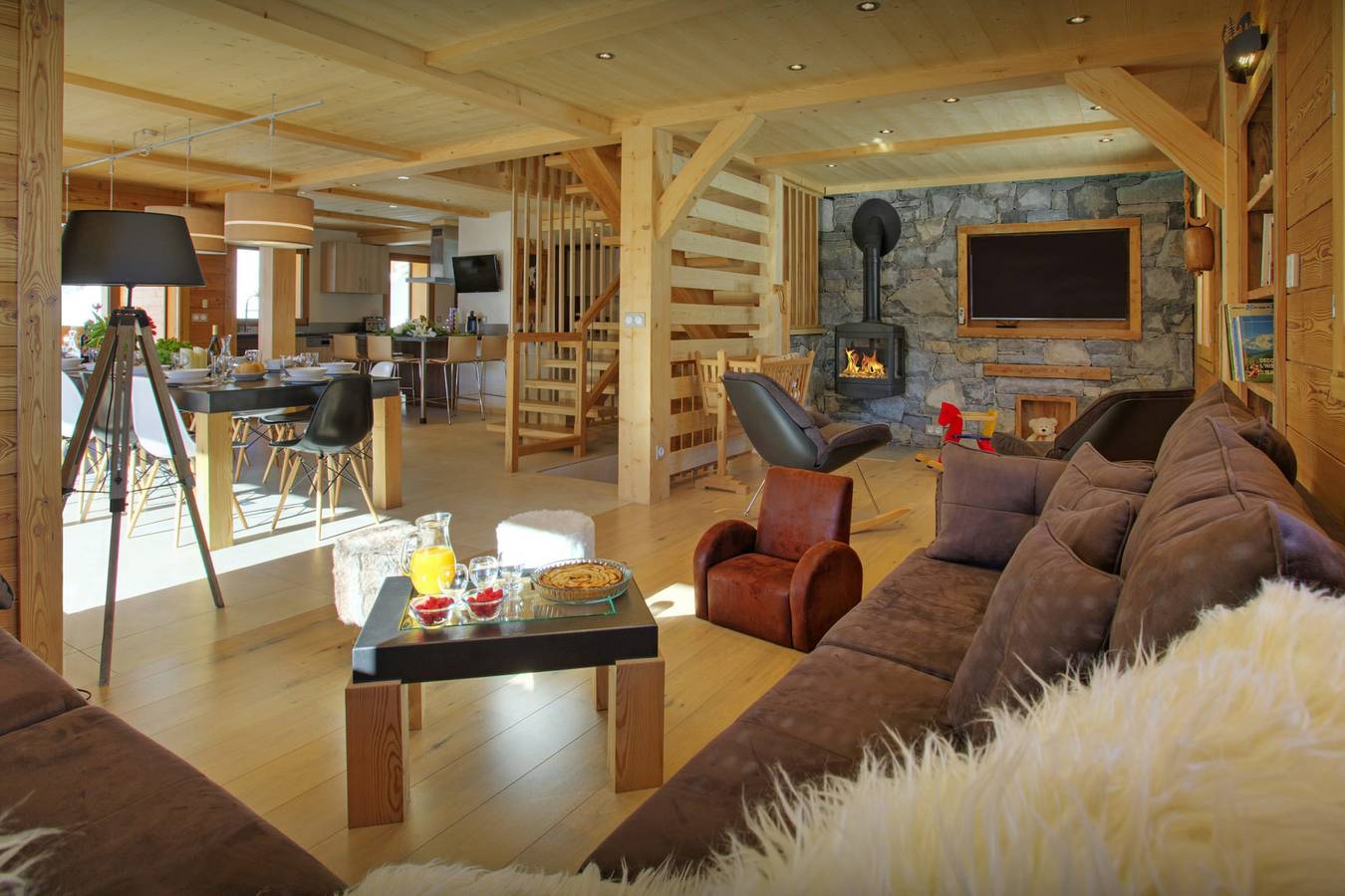 Casa Rural para 14 personas con balcón in La Giettaz, Albertville region