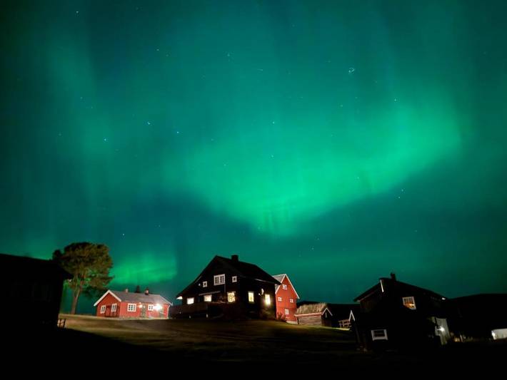 Camping for 4 personer, Balkong og Terrasse i tillegg til Hage og Utsikt i Oppland