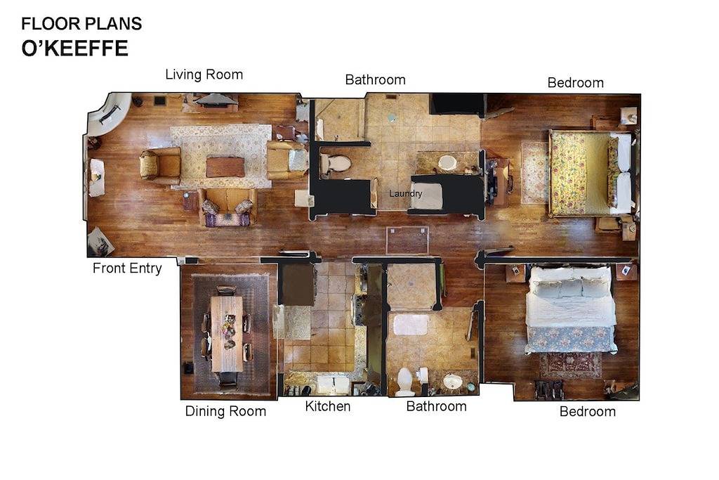 Right on the Plaza next to O'keeffe Museum in Santa Fe, Santa Fe County