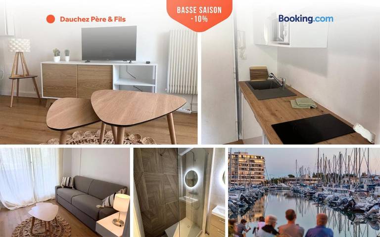 Gîte pour 2 personnes, avec vue et balcon dans Plage de Carnon