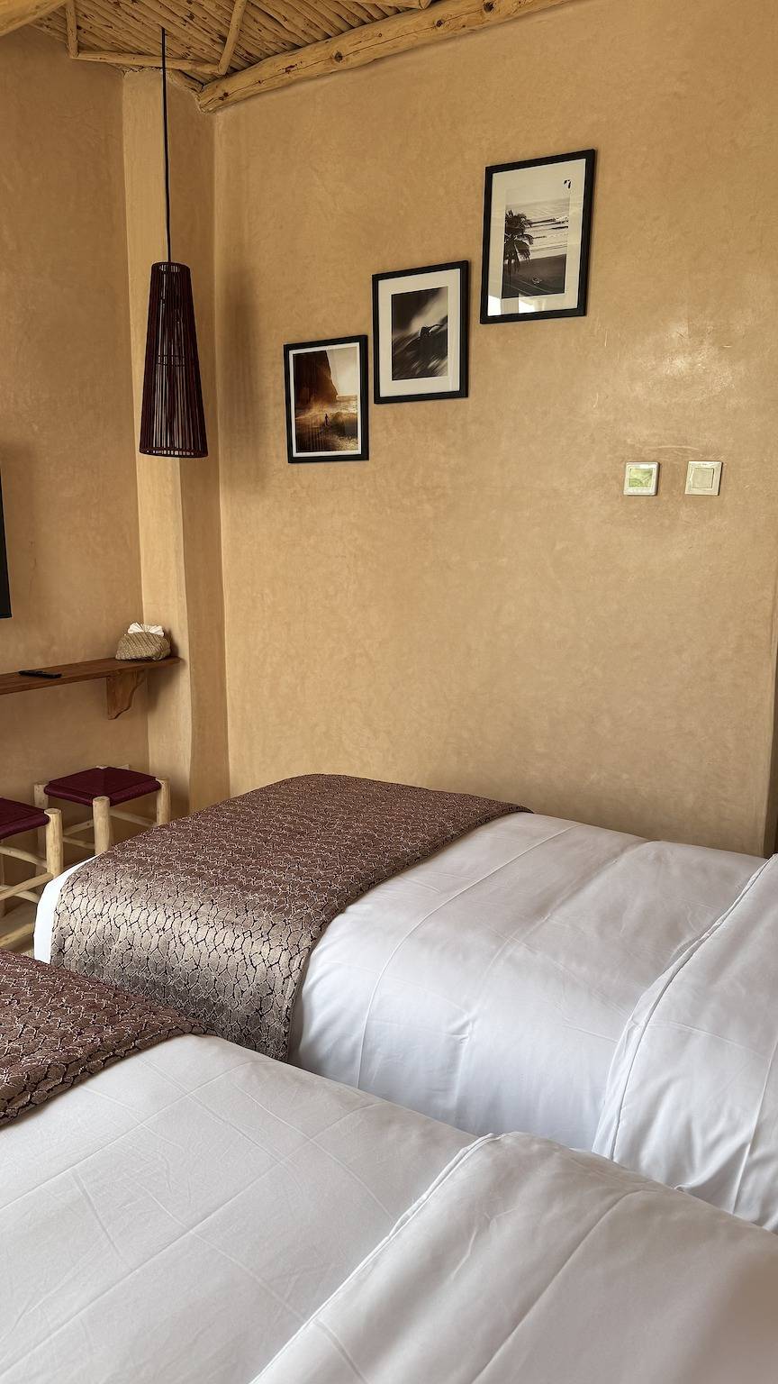 Stilvolles Zweibettzimmer mit eigenem Bad in Agadir in Agadir, Region Souss-Massa-Drâa