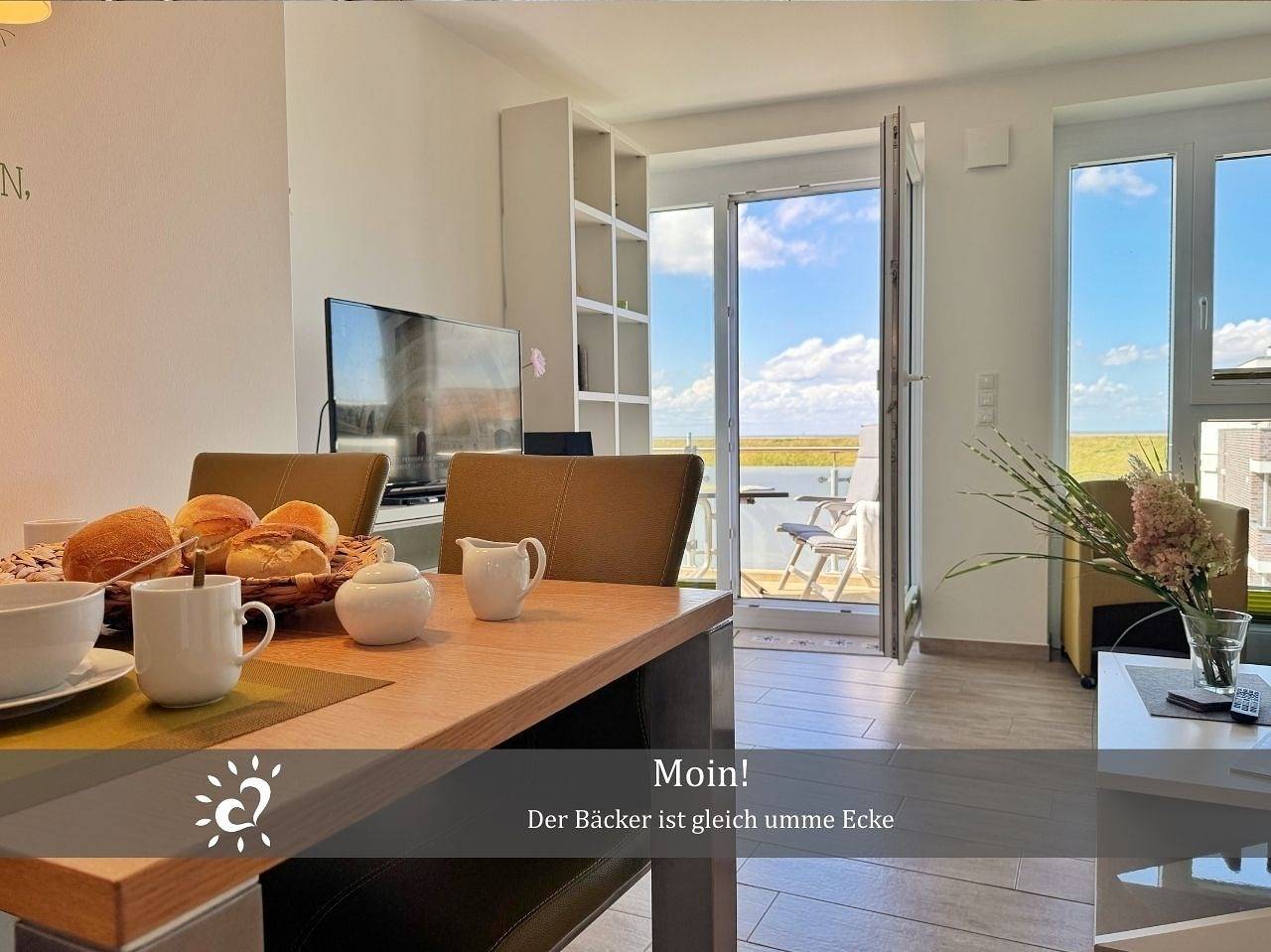 Geheel vakantieappartement, Vakantieappartement voor 4 personen met balkon in Dorum-Neufeld, Dorum
