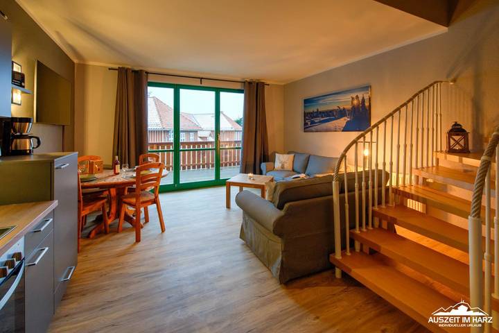 Ferienwohnung für 4 Personen, mit Balkon und Garten im Harz