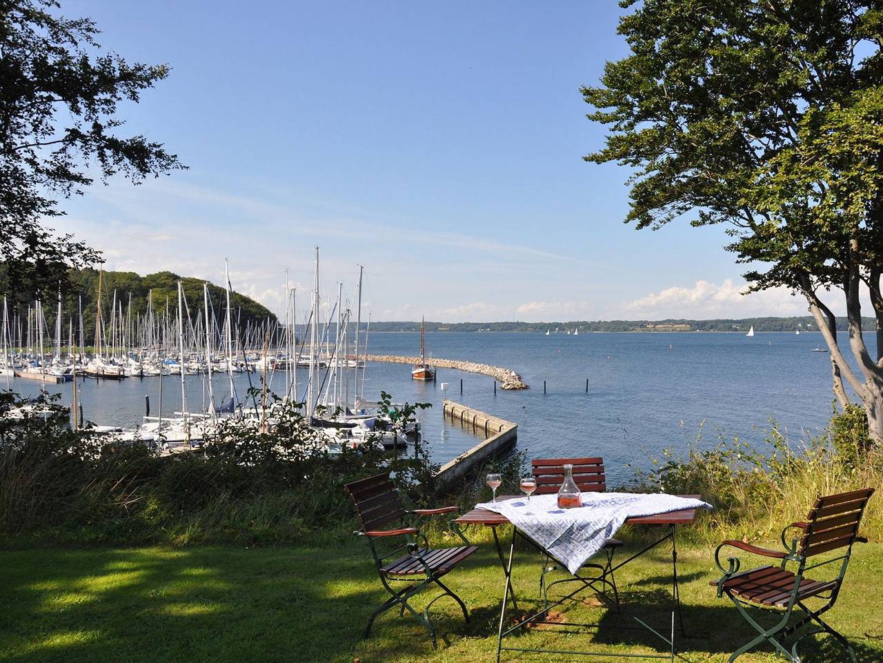 Ferienhaus Meerblick am Yachthafen in Glücksburg, Flensburger Förde