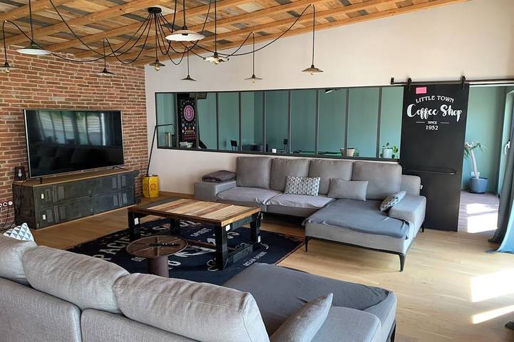 Location de vacances pour 9 personnes, avec jardin, animaux acceptés à Sermersheim