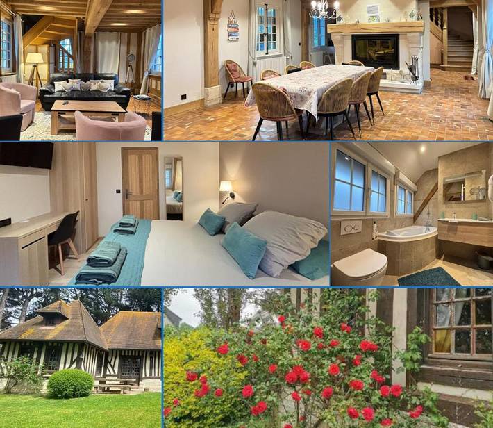 Location de vacances pour 8 personnes, avec vue et jardin, animaux acceptés à Port-en-Bessin-Huppain - 2