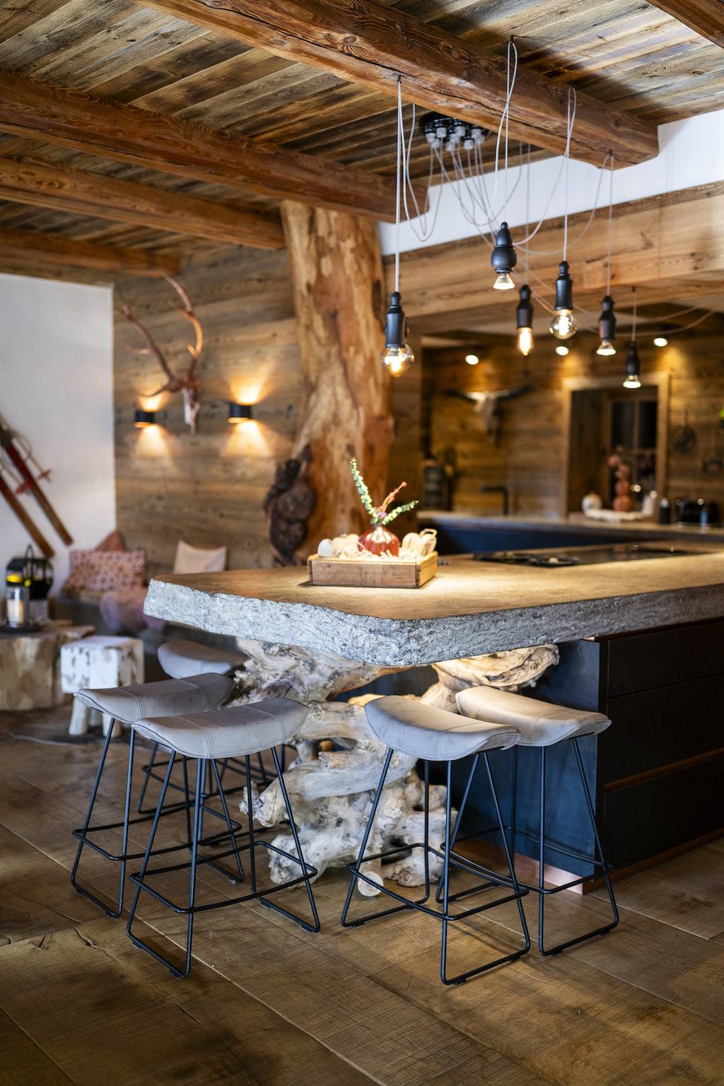 Chasa Sentima – luxuriöser Engadiner Villa mit Panoramablick, Hotpot & Sauna in Sent, Unterengadin