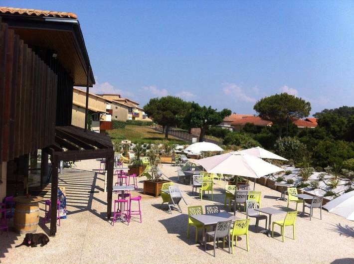Parc de vacances pour 4 personnes, avec terrasse ainsi que piscine et bassin pour enfant dans les Landes - 2