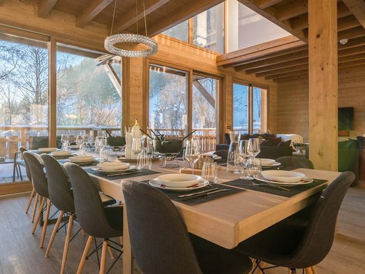 Chalet pour 14 personnes, avec balcon et sauna, animaux acceptés à Praz-sur-Arly - 2