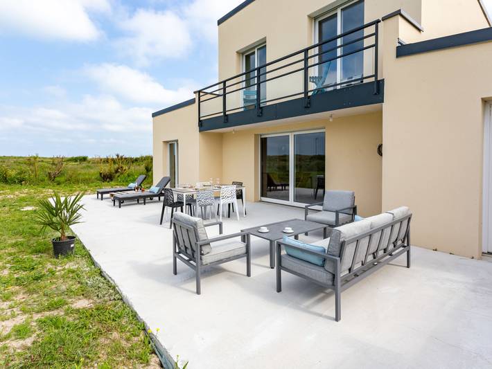 Ferienhaus für 4 Personen, mit Terrasse und Garten