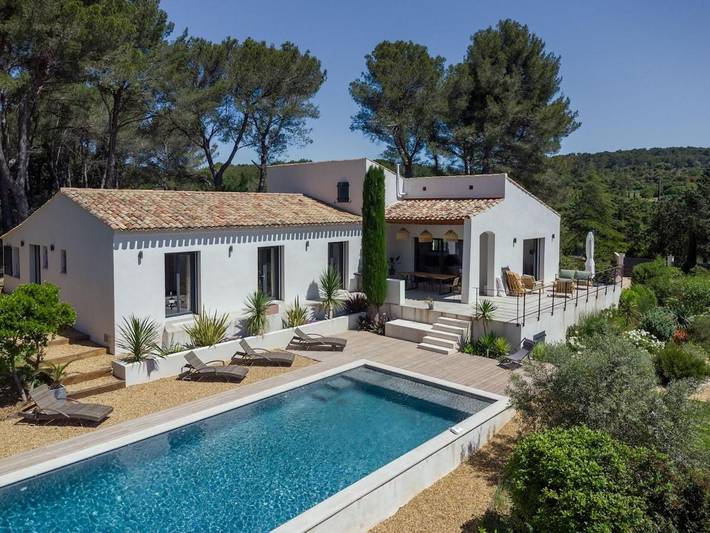 Villa pour 8 personnes, avec piscine ainsi que vue et jardin à Aix-en-Provence