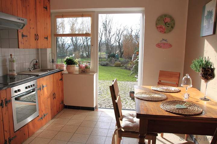Ferienwohnung für 2 Personen, mit Terrasse und Sauna sowie Garten