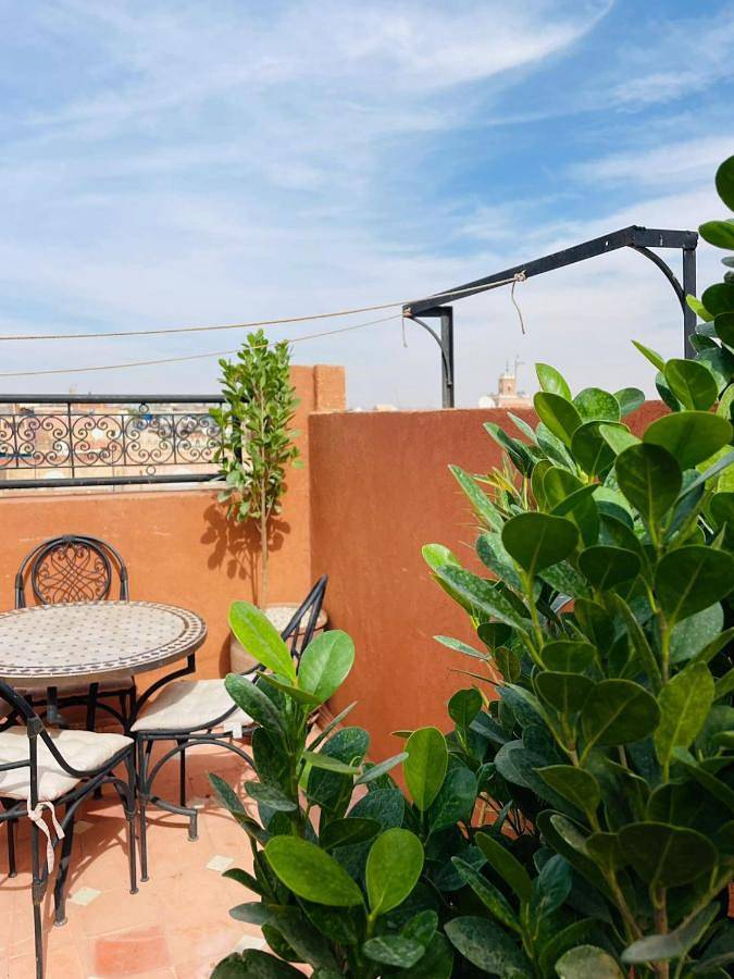 Appartement de vacances pour 8 personnes, avec vue et terrasse à Marrakech