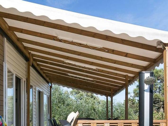 Domaine De La Bergerie - Mobilheim 6 personen - Privilège A - 3 Schlafzimmer - 6 Personen in Roquebrune-sur-Argens, Mittelmeerküste (Frankreich)