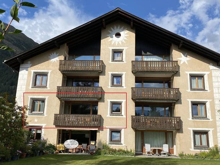 Ferienwohnung für 6 Personen, mit Balkon und Garten, kinderfreundlich in Bever - 2