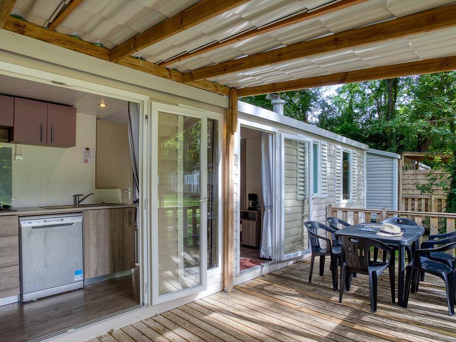 Flower Camping Les Berges de la Dordogne - Mobilhome 6 personnes - Confort + Riviera in Trémolat, Périgord Pourpre