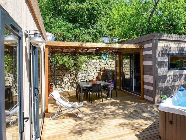 Mobil home pour 7 personnes, avec jacuzzi et terrasse à La Colle-sur-Loup - 2