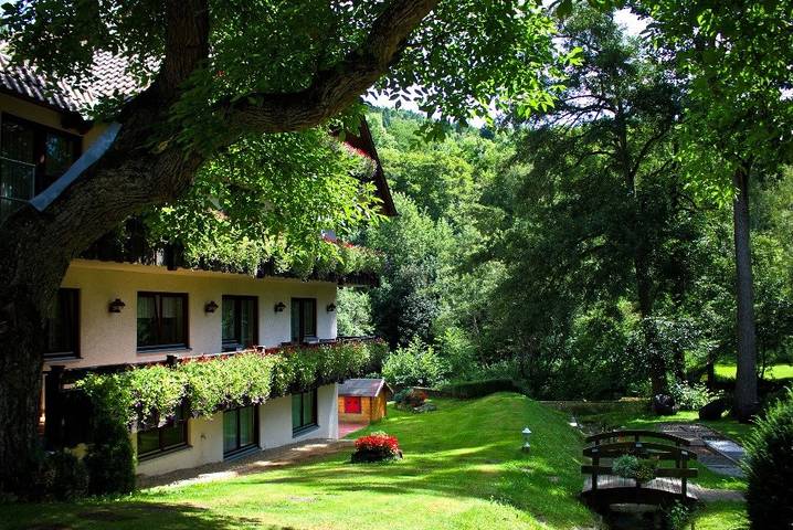 Landhotel Pfrondorfer Mühle - Standard Einzelzimmer Bachblüte in Nagold, Nordschwarzwald