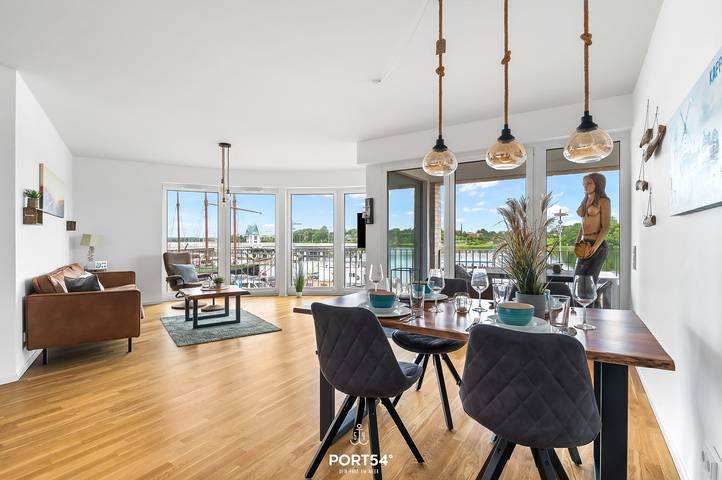 Ferienwohnung für 4 Personen, mit Balkon und Ausblick in Schlei