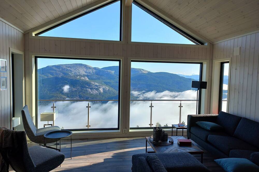 Modernes Ferienhaus mit Sauna in den Bergen über Vrådal in Vrådal, Kviteseid