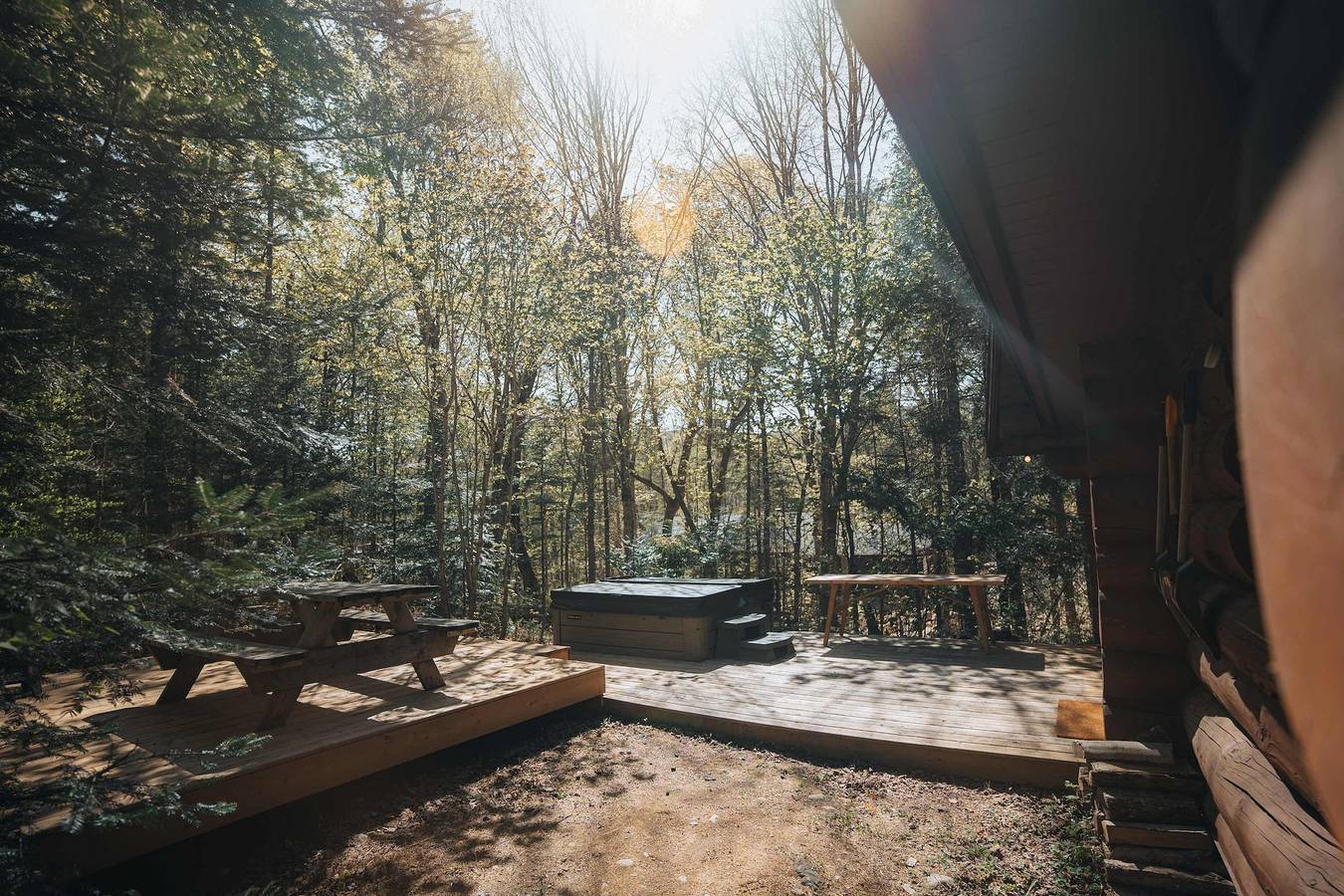 Cozy Log Cabin with Spa - 3 min of Tremblant in Lac-Supérieur, Quebec