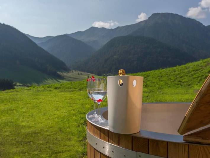 Chalet für 2 Personen, mit Garten am Kronplatz