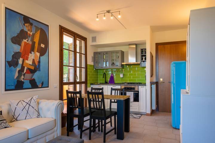 Ferienwohnung für 4 Personen, mit Seeblick und Balkon