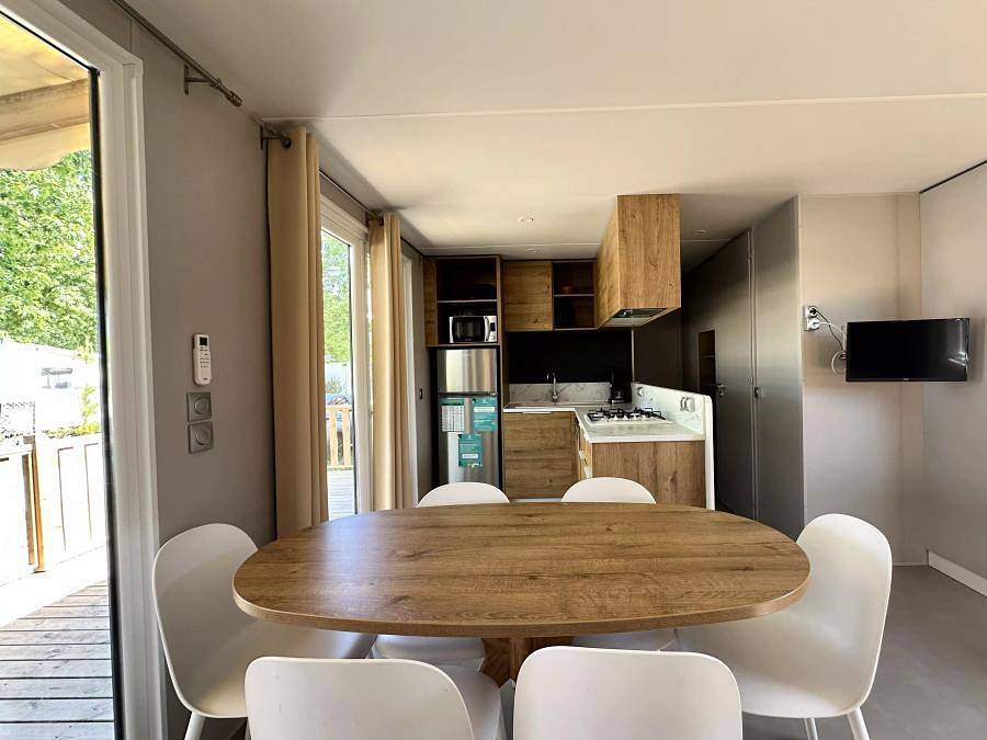 Camping Le Braou - Mobilheim 6 personen - 4 Zimmer 6 Personen Klimatisiert + Tv in Audenge, Arcachon und Umgebung
