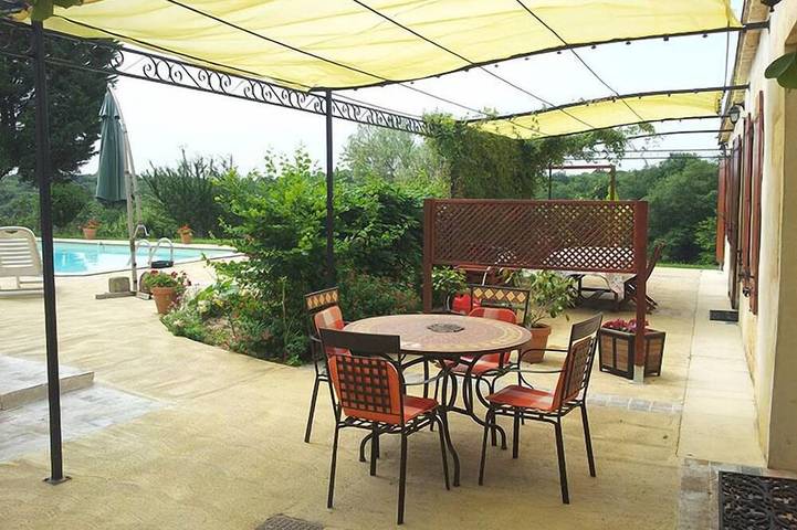Maison de vacances pour 4 personnes, avec piscine et jardin